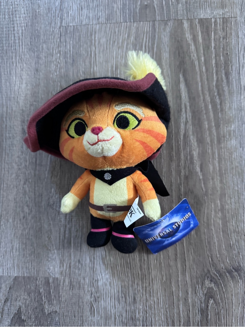 Puss in Boots Orange Tabby Plush with Black Hat